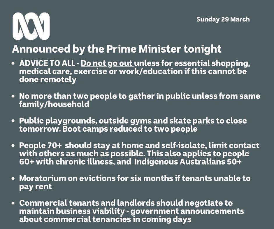 Prime Ministers Announcement