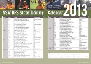 2013 State Training Calendar