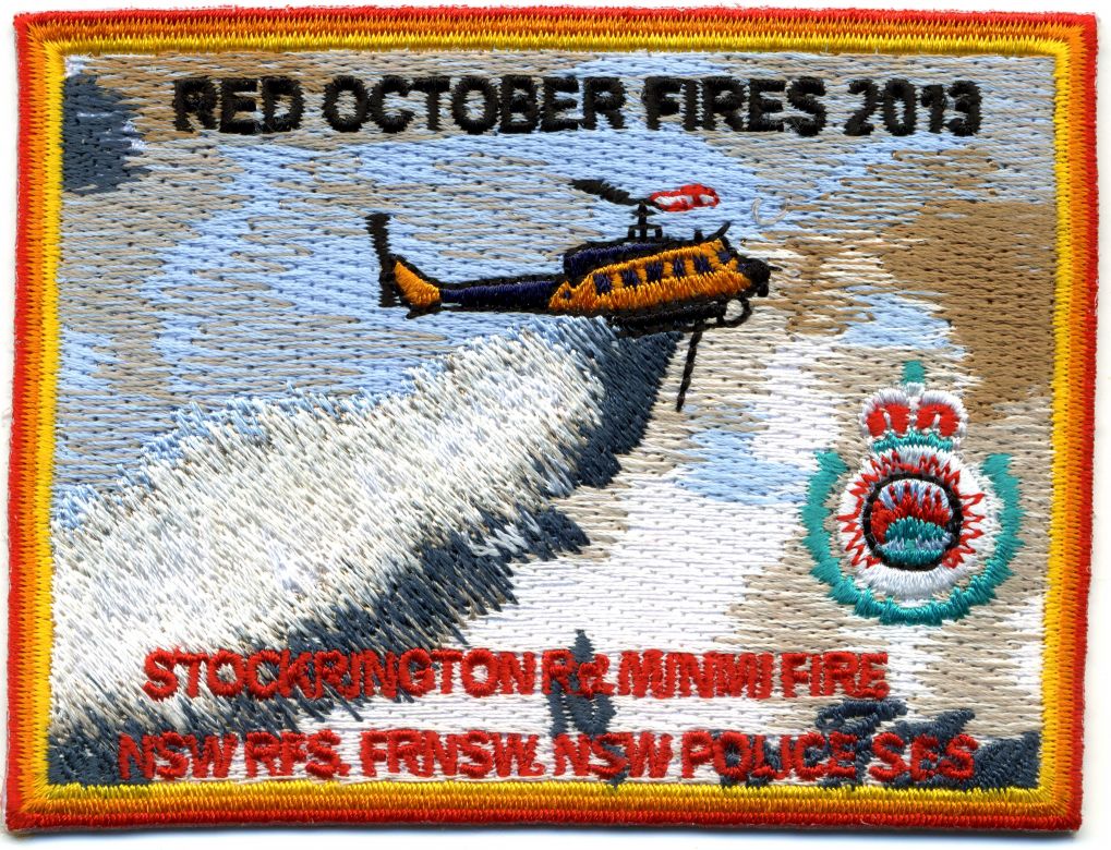 2013 - Stockrington Road, Minmi 'Red October 2013' patch
