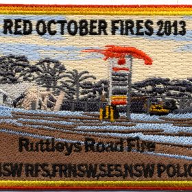 2013 - Ruttleys Road Fire 'Red October 2013' patch