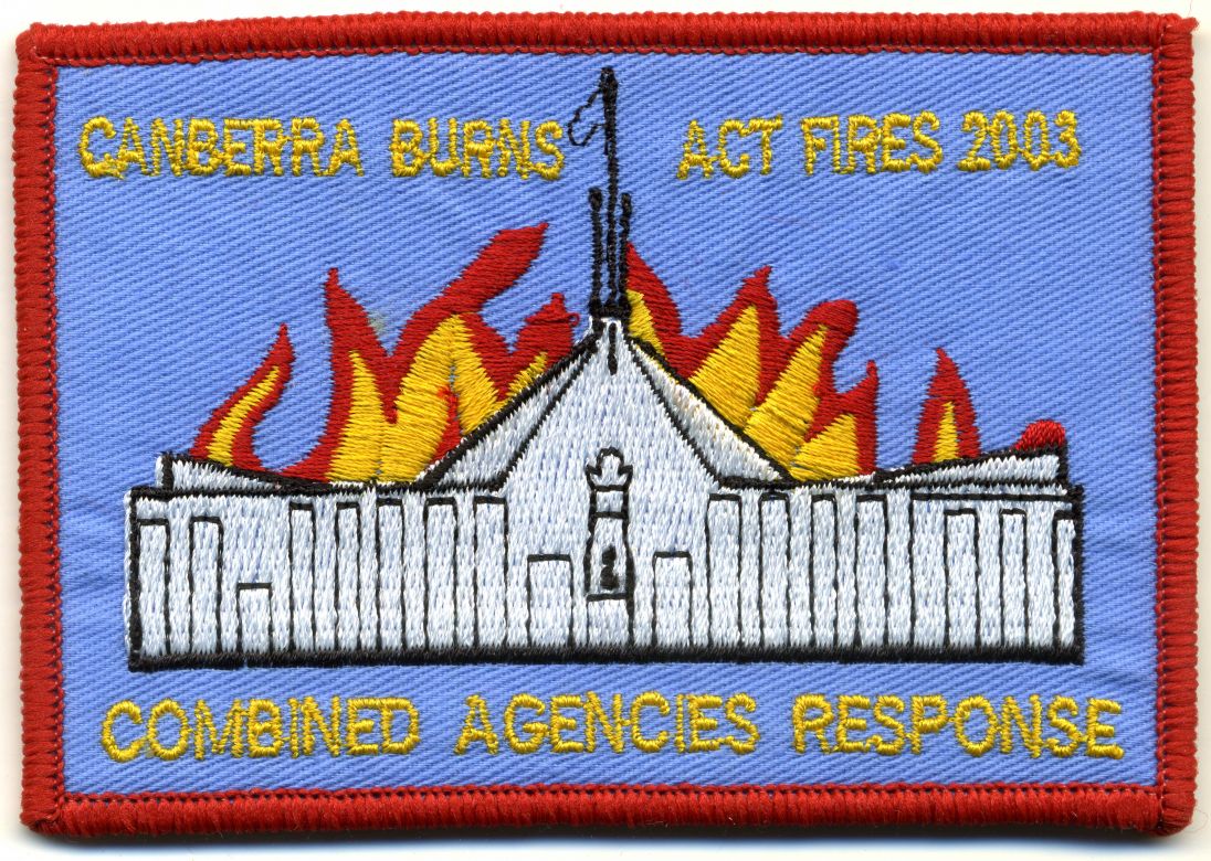 2003 - 'Canberra Burns' ACT Fires patch