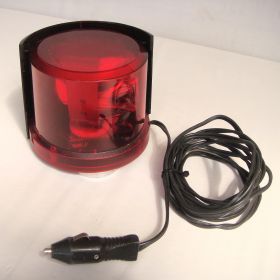 1995 Magnetic Red Warning Roof Light with Black Shiel 125mm oval x 100mm high Code 3 PSE 155X Dash Laser