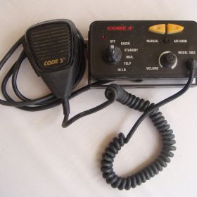 2000 Siren Control Head Code 3 3860 Series and Microphone Made in USA