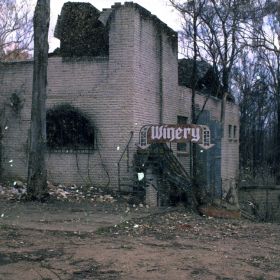 The aftermath of the Black Christmas fires on a winery, 2001.