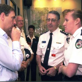His Royal Highness Prince Andrew Duke of York with Alan Brinkworth and Maryanne Carmichael, 2001
