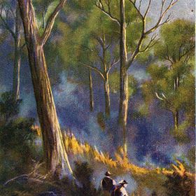 Australian Series Burning Off, 1908