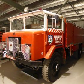 1965 International Mk4 6 Cyl Petrol Defence Force, 1980 Burrabadine BFB Orana, Act Fire Museum, 2015 NSW RFS Heritage