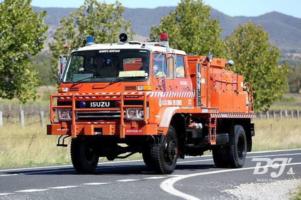 1992 Isuzu JCS with PTO and Rear Diesel Pump Box Hill Nelson BFB, Deep Water BFB, 2010 Angledool BFB NW Zone, 2014 NSW RFS Heritage