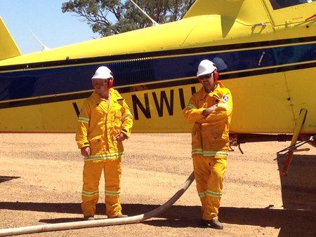Larras Lee airstrip in operation for Baldry Fire