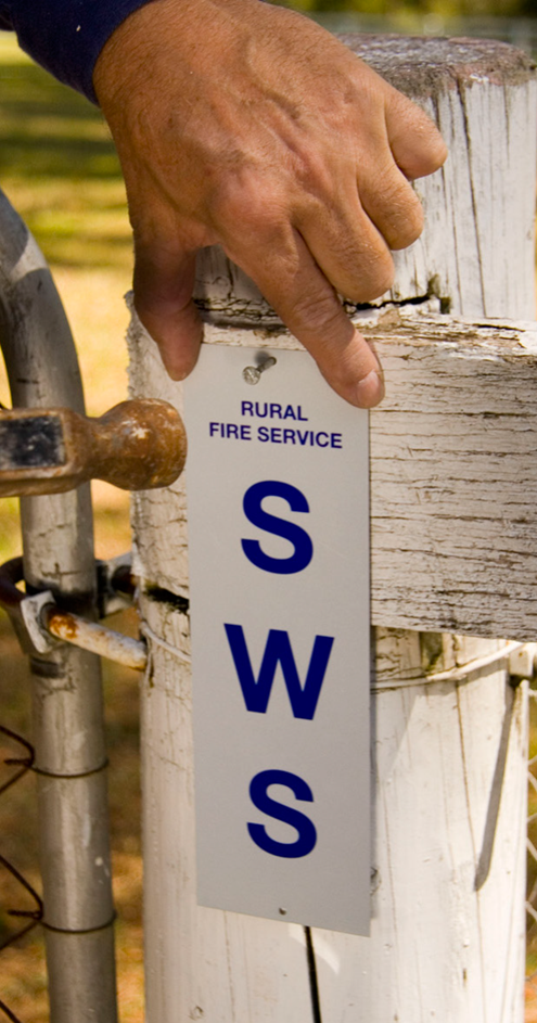 Static Water Supply sign