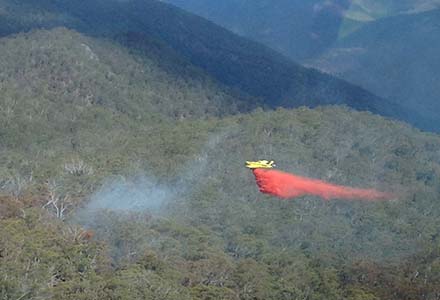 Aviation work over Round Waterhole fire