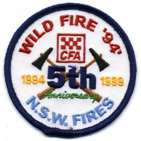 1999 - CFA 5th Anniversary NSW Fires patch