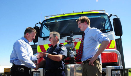 Gallacher gifts new fire truck for RFS