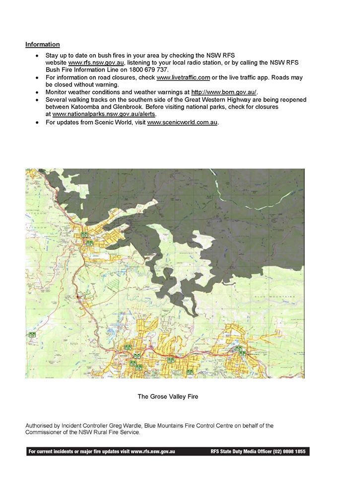 Grose Valley Fire Update 26-12-2019b