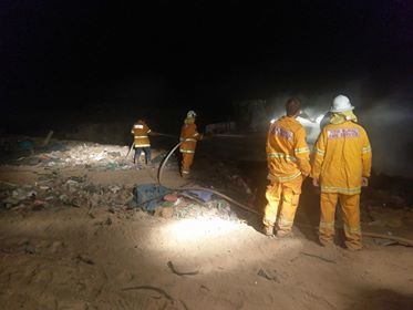 HUB Waste Refuse site fire 2 