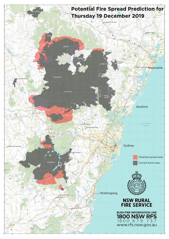 Potential fire spread 19-12-2019