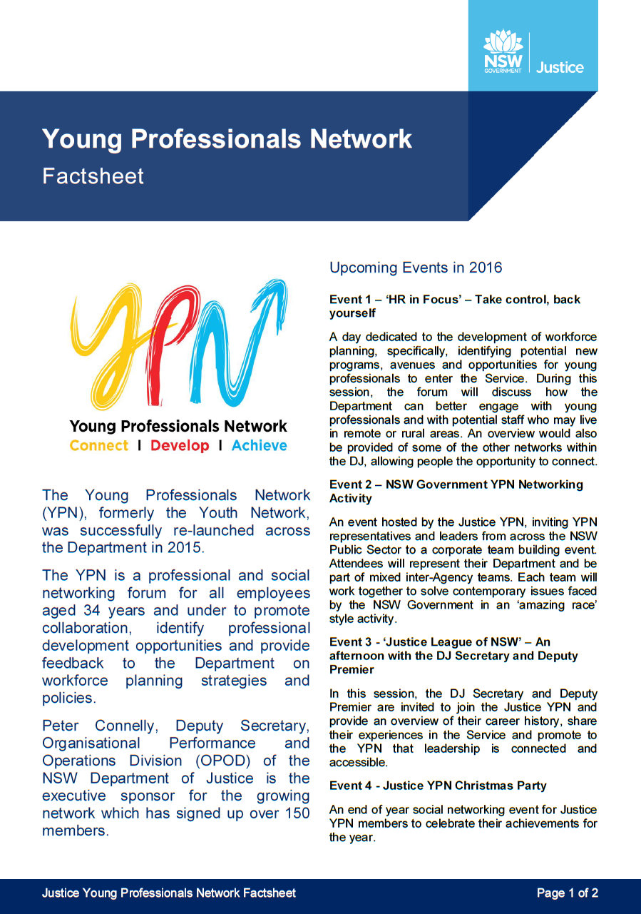 Young Professionals network 1