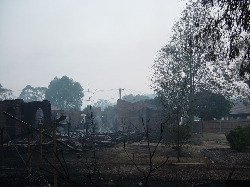 Canberra fires, 2003 Canberra fires aftermath, 2003. Photo: Matt Sun.