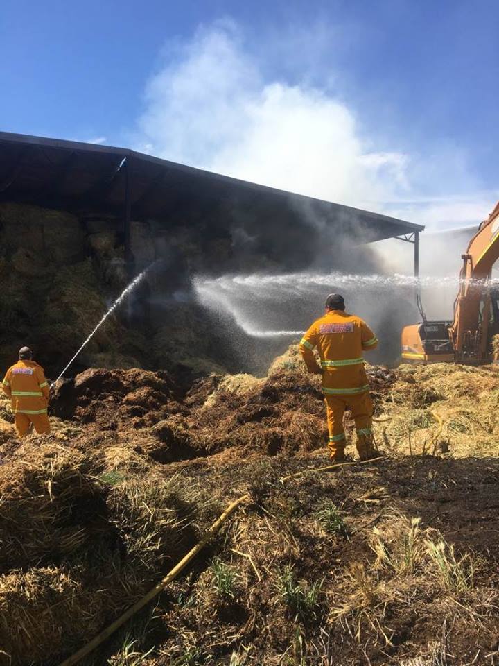 Rivers Road hay fire 1 