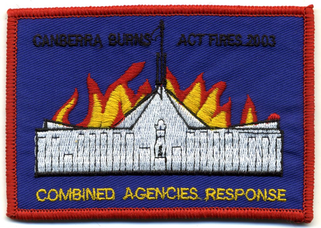 2003 - 'Canberra Burns' ACT Fires patch