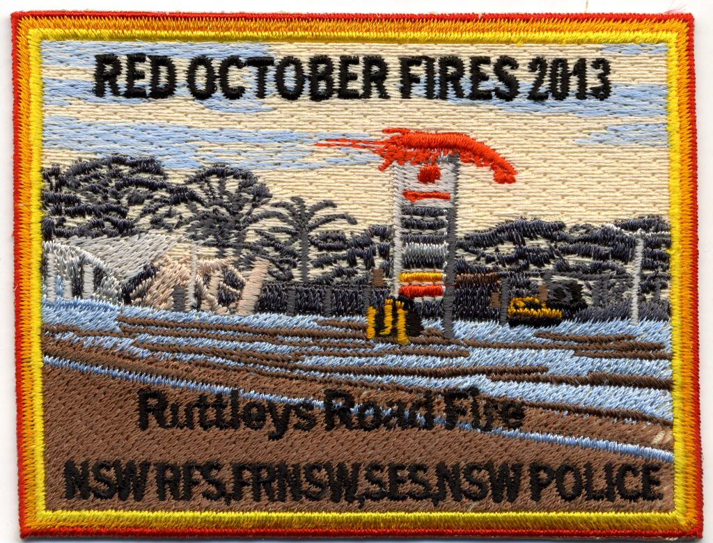 2013 - Ruttleys Road Fire 'Red October 2013' patch