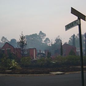 Canberra fires, 2003 Canberra fires aftermath, 2003. Photo: Matt Sun.