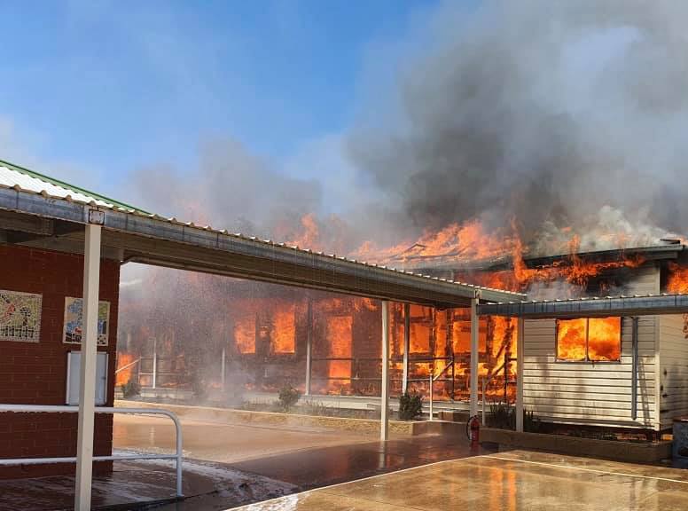 School Fire at Tullibigeal