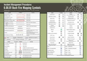 Bush Fire Bulletin Volume 34 No.2 (2012) - New National Mapping Symbology for Incidents Liftout