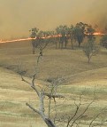 Shiel Fire on ridge of hills