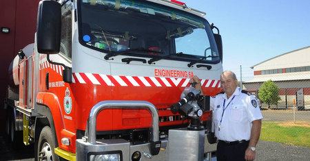 Big red truck to loom large