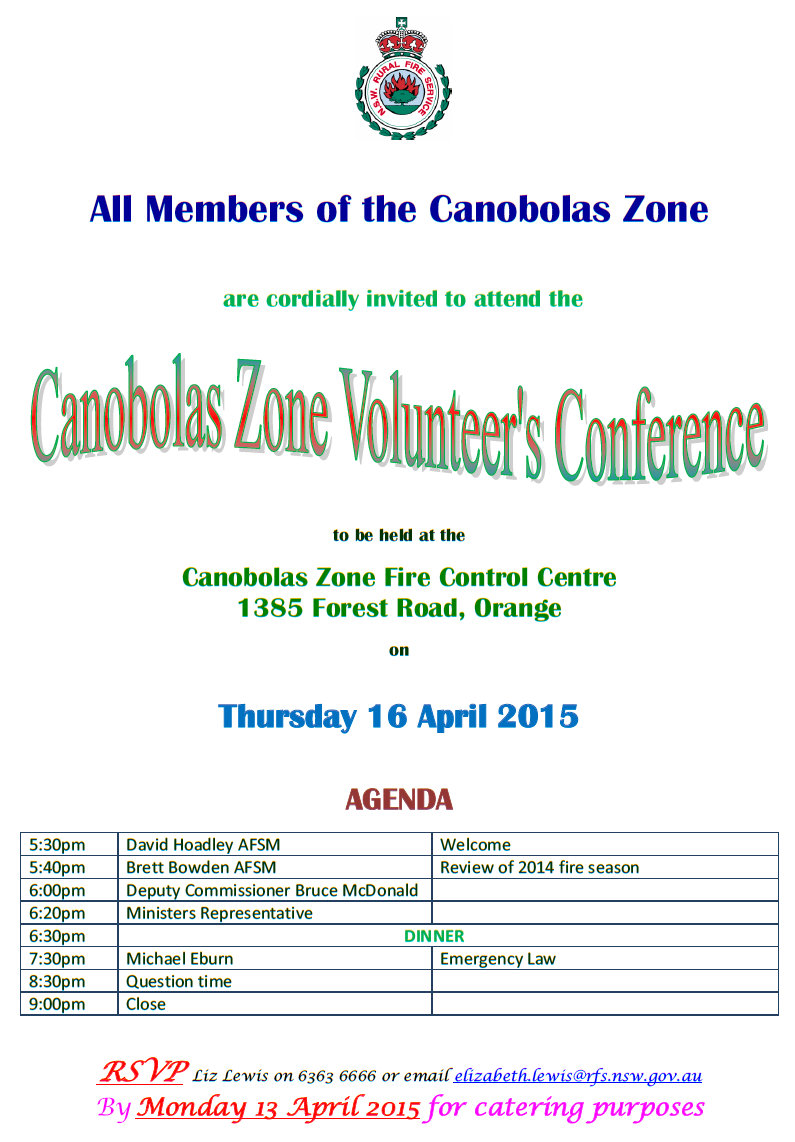 Canobolas Zone Conference