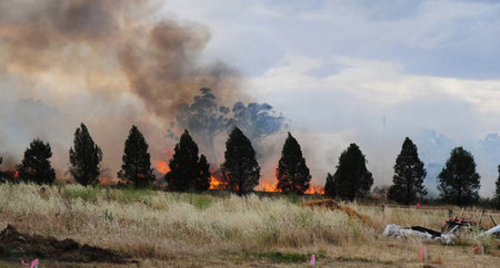 West Dubbo Rail Track fire