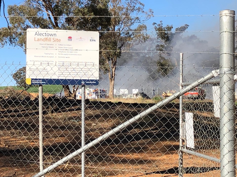Alectown Landfill Site fire