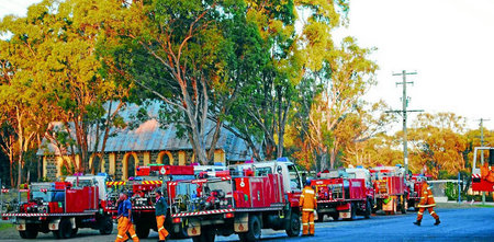 Mateship: Young firefighters pitch in to help save Yass