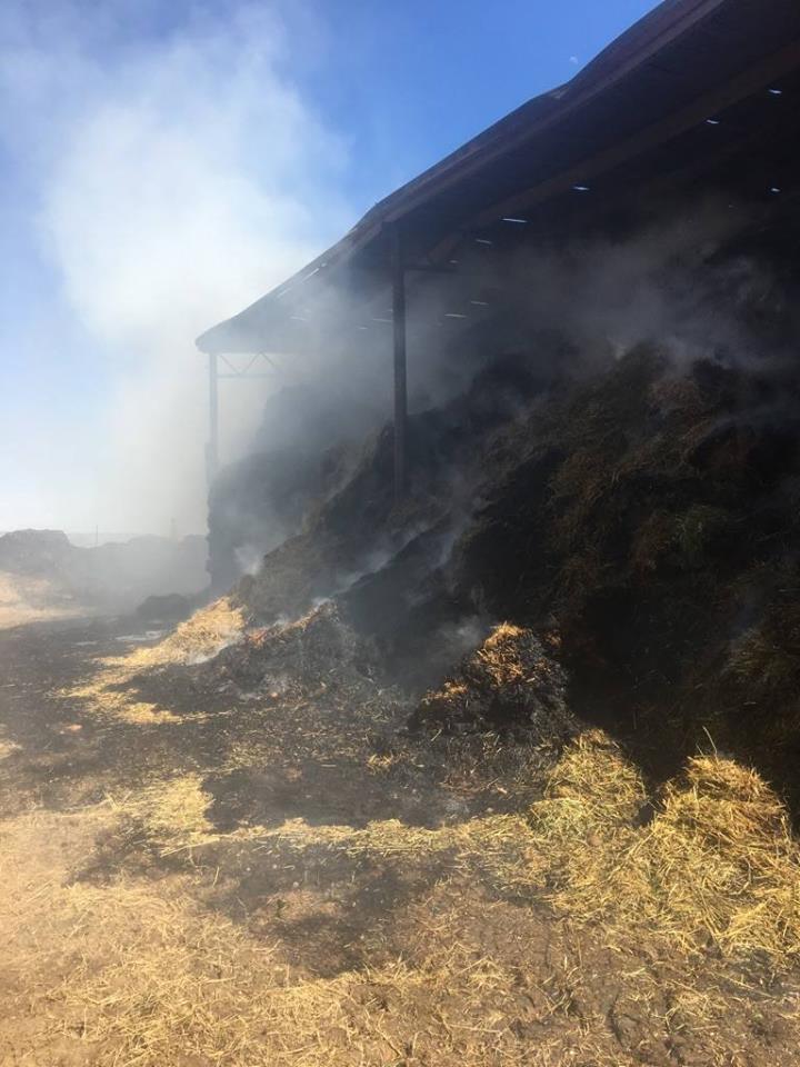 Rivers Road hay fire 3