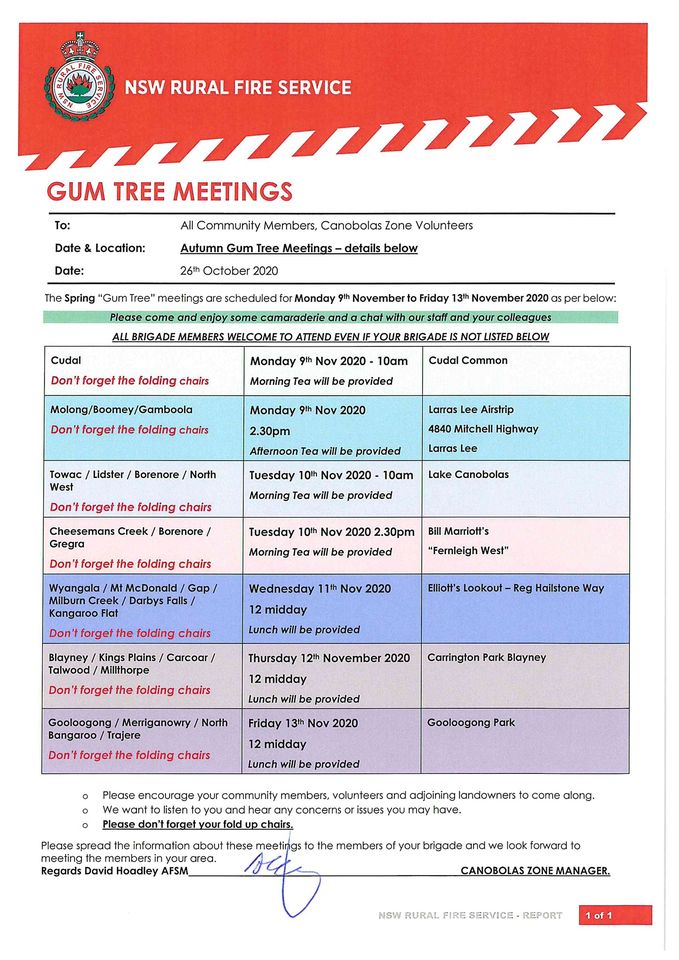 Gum Tree Meetings