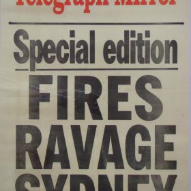 The Daily Telegraph Mirror, 1994 The Daily Telegraph Mirror reports on the fires which destroyed more that 200 homes.