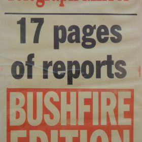The Daily Telegraph Mirror, 1994 The Daily Telegraph Mirror prints a 17 page bush fire edition reporting on the fires which destroyed more that 200 homes.