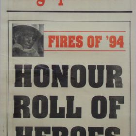 The Daily Telegraph Mirror, 1994 The Daily Telegraph Mirror publishes an honour roll after the 1994 Sydney fires.