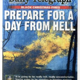 The Daily Telegraph, 2001 The Daily Telegraph reports on the Black Christmas fires, 2001.