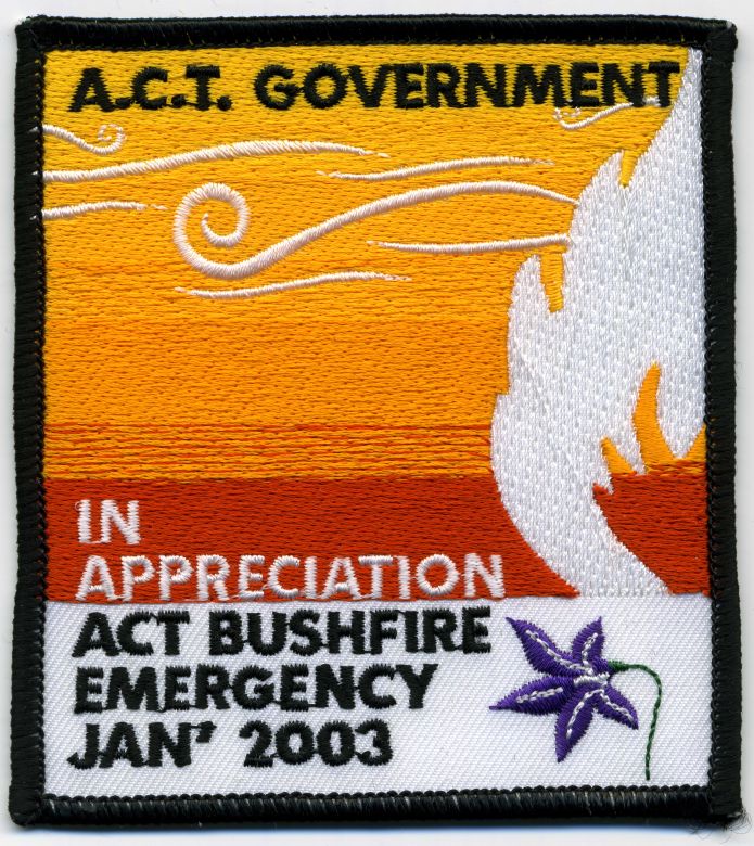 ACT fires, 2003 ACT fires patch, 2003