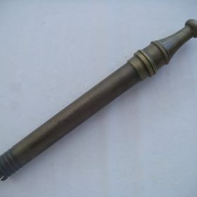 1940s Brass Copper Branch to suit 1 hose and Nozzle bsp 36 280mm with aperture 1940s Brass Copper Branch to suit 1 hose and Nozzle bsp 36 280mm with aperture