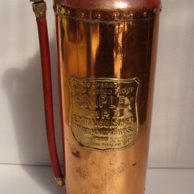 1949 Simplex Fire Extinguisher 2 gallon Wormald Bros Pty Ltd 510mm 1949 Simplex Fire Extinguisher 2 gallon Wormald Bros Pty Ltd 510mm