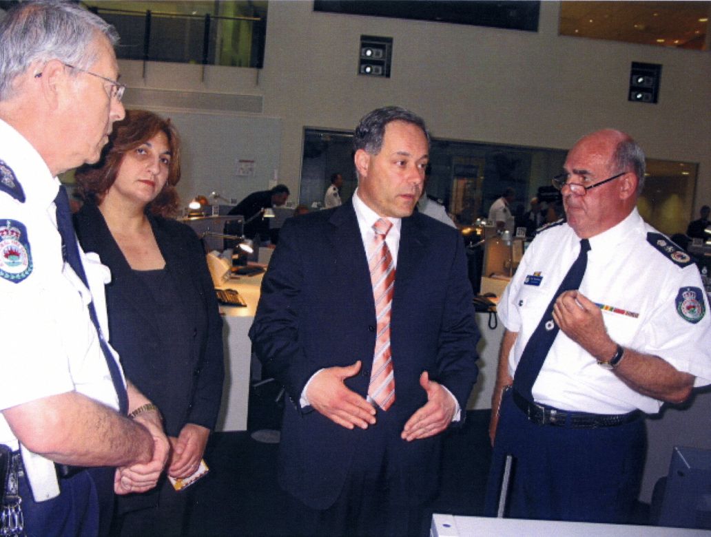 NSW Premier visits the State Operations Centre, 2007 NSW Premier Morris Iemma visits the State Operations Centre, 2007