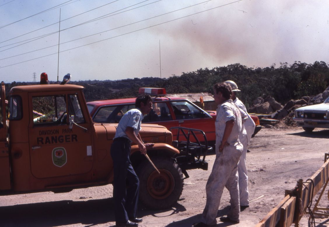 Operational Personal Protective Equipment White Overalls and Fire Control Officer Dress Uniform, 1980 Operational Personal Protective Equipment White Overalls and Fire Control Officer Dress Uniform, 1980