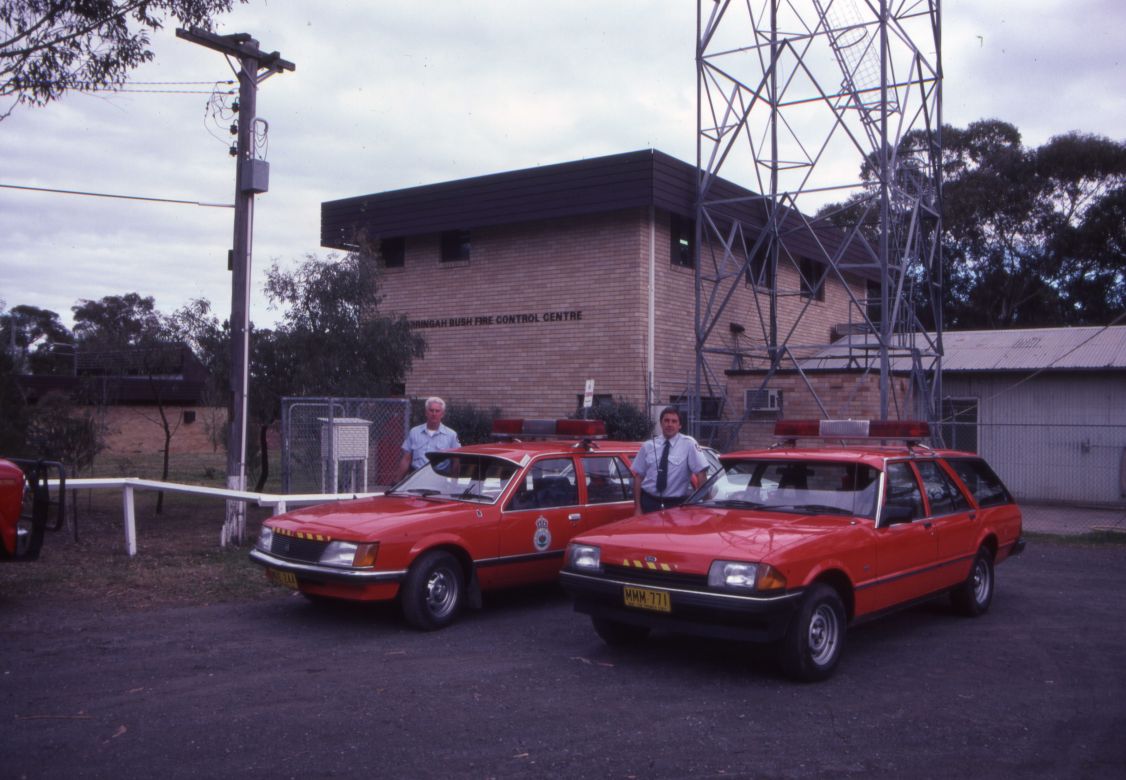 Fire Control Officer Keith Simpson and Deputy Fire Control Officer Col Turnbull, 1984 Fire Control Officer Keith Simpson and Deputy Fire Control Officer Col Turnbull Dress Uniform, 1984.