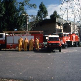 Terrey Hills Brigade Isuzu Cat 1 Tanker, Toyota PC, Isuzu Cat 11 Pumper, 1993 Terrey Hills Brigade Isuzu Cat 1 Tanker, Toyota PC, Isuzu Cat 11 Pumper, 1993