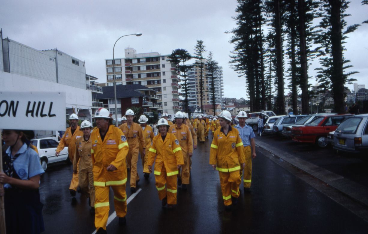 Operational Personal Protective Equipment Yellow Two Piece Parade after 1994 Fires. Operational Personal Protective Equipment Yellow Two Piece Parade after 1994 Fires.