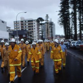 Operational Personal Protective Equipment Yellow Two Piece Parade after 1994 Fires. Operational Personal Protective Equipment Yellow Two Piece Parade after 1994 Fires.