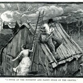 Bush Fire Engraving, 1888